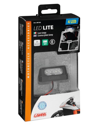 LUCE TARGA 4 LED BIANCA 90162 LAMPA