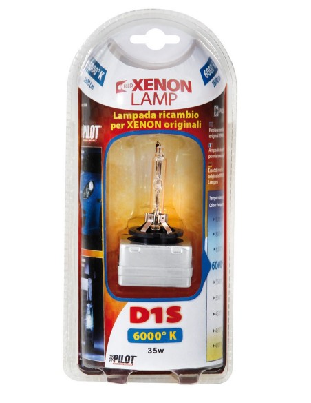 Lampada HID Xenon 6.000°K - D1S - 35W - PK32d-2 - 1 pz  - Scatola