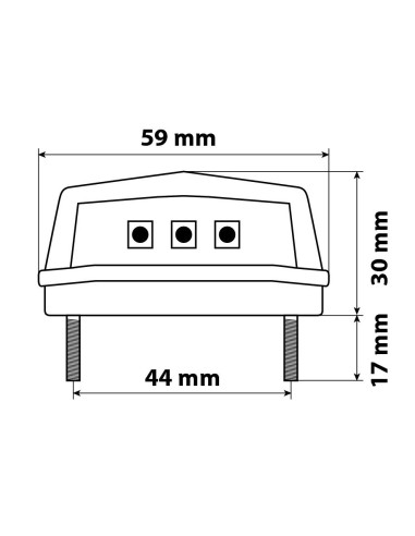 LUCE TARGA 3 SMD BIANCA 90166 LAMPA