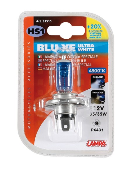 12V Lampada alogena Blu-Xe - HS1 - 35/35W - PX43t - 1 pz  - Scatola