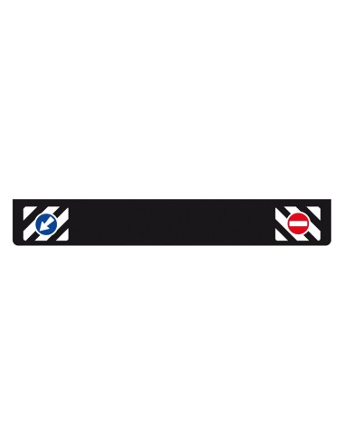 PARASPRUZZI CAMION 35X240 CM. NERO LISCIO