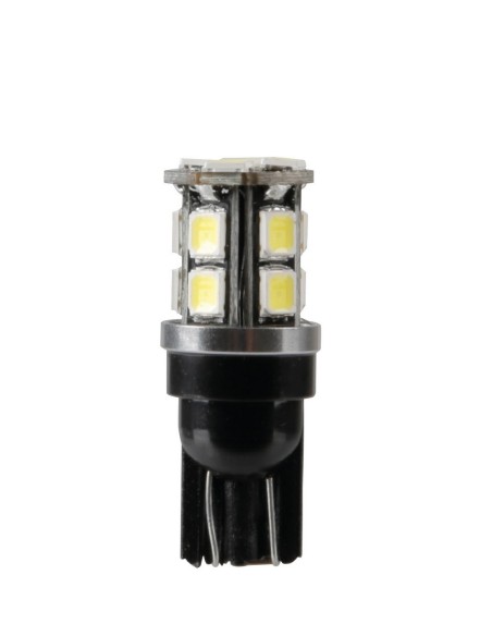 12/24V Led series - 15 Led SMD - (T10) - W2,1x9,5d - 2 pz  - Scatola - Bianco - Doppia polarità