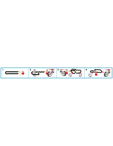 C-Lock 150R, catena antifurto - 150 cm