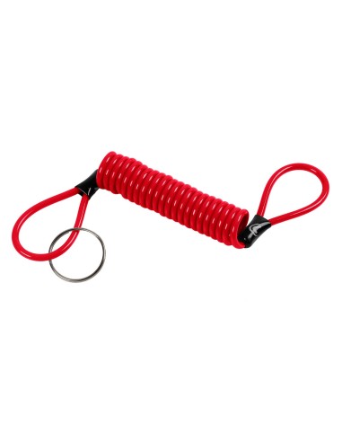 Reminder, cavetto di sicurezza a spirale - Rosso