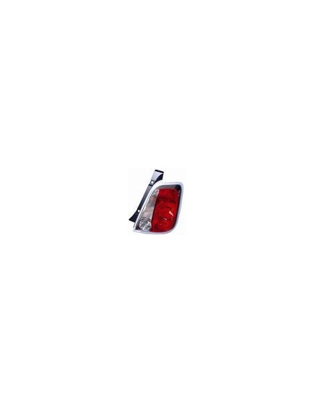 FANALE POSTERIORE S/P.DX BIANCO ROSSO FIAT 500 07/07 in poi  BORDO BIANCO