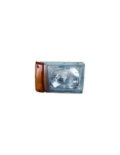 FARO ANTERIORE PROIETTORE SX ASIMM-H5 REG MAN FIAT PANDA 01/86 in poi  IND DIREZ ARANCIO