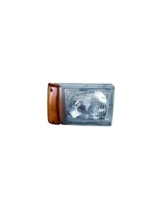 FARO ANTERIORE PROIETTORE DX ASIMM-H5 PRED REG EL FIAT PANDA 01/86 in poi  IND DIREZ ARANCIO