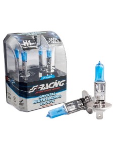 KIT 2 LAMPANINE H1 CRYSTAL WHITE 3800K