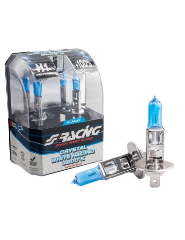 KIT 2 LAMPANINE H1 CRYSTAL WHITE 3800K