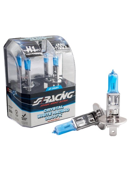 KIT 2 LAMPANINE H1 CRYSTAL WHITE 3800K