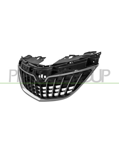 GRIGLIA RADIATORE NERA CON MODANATURA CROMATA MOD. 21 in poi LANCIA YPSILON Mod. 09-15 - 01-24