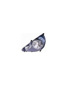 FARO ANTERIORE PROIETTORE DX H4 PRED REG ELETT HONDA JAZZ 09/04 in poi 09/08 PARAB NERA