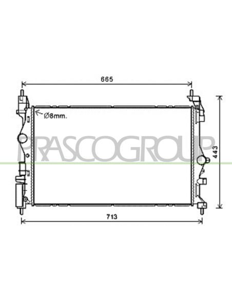 RADIATORE OPEL-VAUXHALL CORSA E Mod. 01-15 - 11-19