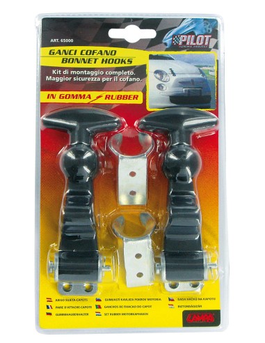 COPPIA GANCI COFANO IN GOMMA 65000 LAMPA