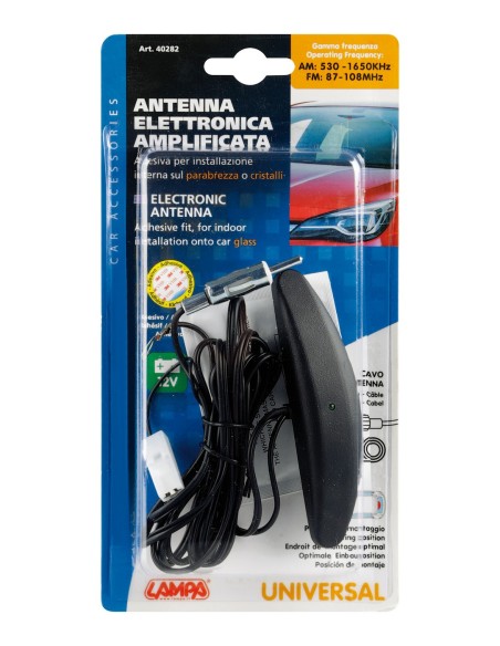ANTENNA ELETT. PARABREZZA COMPACT FM/AM AMPLIFIC