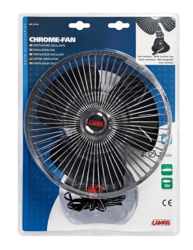 VENTILATORE 12V CON ATTACCO A VENTOSA
