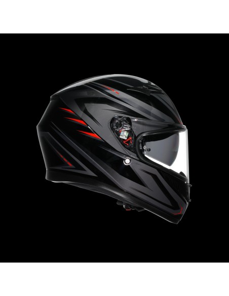 CASCO K3 AGV E2206 SYTH BLACK-RED TG. XL. AGV