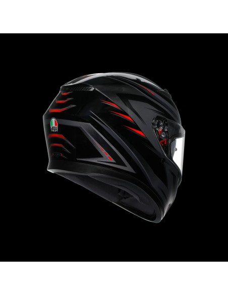 CASCO K3 AGV E2206 SYTH BLACK-RED TG. XL. AGV