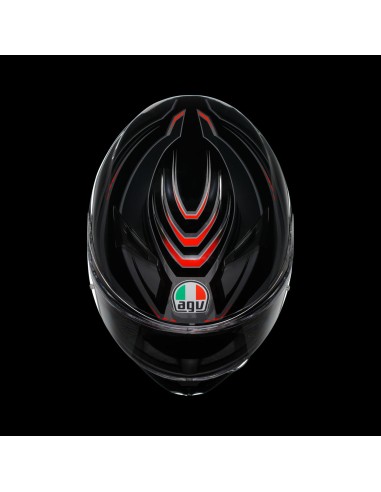 CASCO K3 AGV E2206 SYTH BLACK-RED TG. XL. AGV
