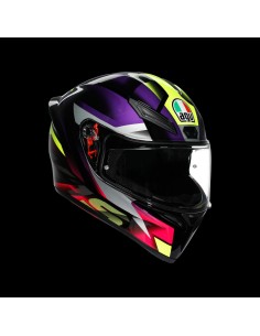 CASCO K1 S E2206 FASTLAP BLACK-PURPL-PINK TG.M