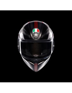 CASCO K1 S E2206 LAP MATT BLACK-GREY-RED TG.XL AGV 2
