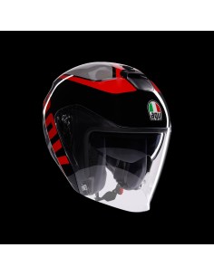 CASCO IRIDS E2206 VALENZA MAT GREY BLACK RED TG.XL