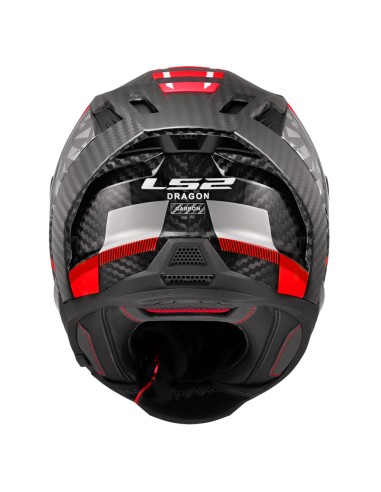 CASCO INTEGRALE FF807 DRAGON TRAX RED TG.M LS2