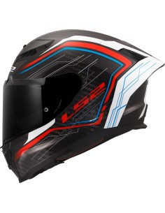 CASCO FF807 DRAGON SUBIC WHITE BLU RED TG.M