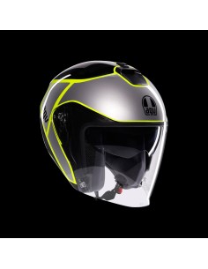 CASCO IRIDES AGV E2206 DAVAO BLA.GRE-Y.FLUO M *ELI