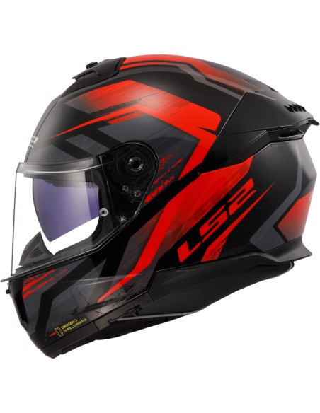 CASCO FF808 STREAM II FURY BLACK RED TG.L LS2