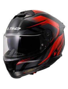 CASCO FF808 STREAM II FURY BLACK RED TG.S LS2