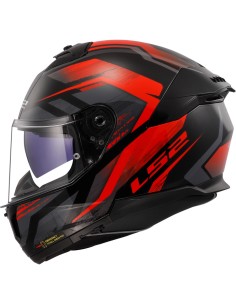 CASCO FF808 STREAM II FURY BLACK RED TG.XL LS2 2