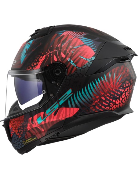 CASCO STREAM II JUNGLE MAT BLACK PINK BLUE TG.M