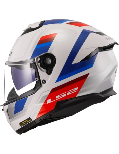 CASCO FF808 STREAM II VINTAGE BIANC BLU ROSSO TG.L