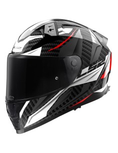 CASCO VECTOR II C SAVAGE WHITE RED GREY FF811 TG.L