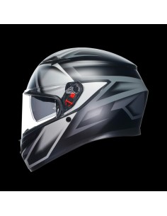 CASCO K3 E2206 COMPOUND MATT BLACK-GREY TG S AGV 2