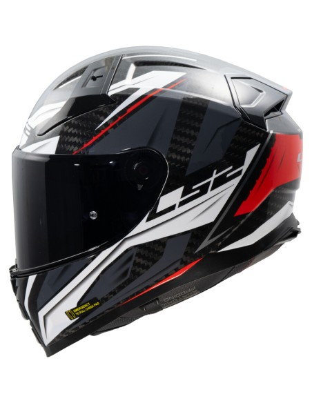 CASCO VECTOR II C SAVAGE WHITE RED GREY FF811 TG.L
