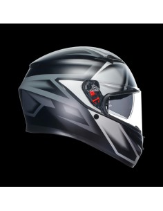 CASCO K3 E2206 COMPOUND MATT BLACK GREY TG XL AGV 2