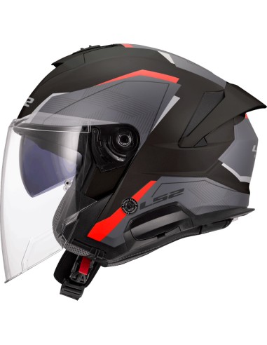 CASCO OF618 VERSO II AIR BLACK RED TG.M