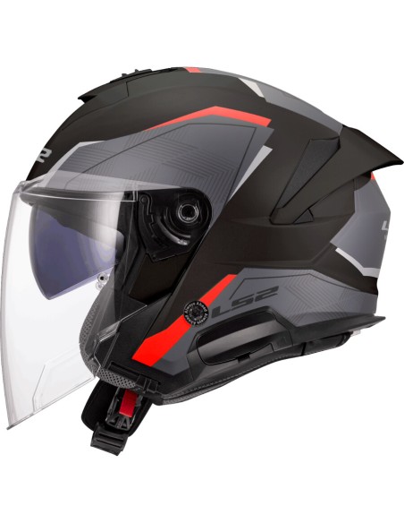 CASCO OF618 VERSO II AIR BLACK RED TG.M
