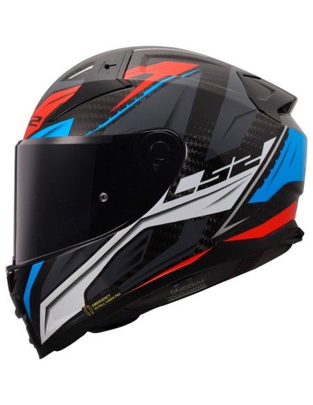 CASCO FF811 VECTOR II C SAVAGE WHIT BLU RED TG.L