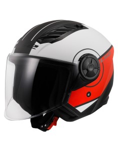 CASCO LS2 OF616 AIRFLOW II COVER MATT WHITE RED M 2