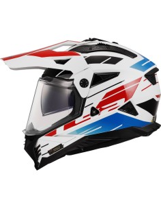 CASCO MX702 PIONEER II NAMIB WHITE BLU RED TG.L