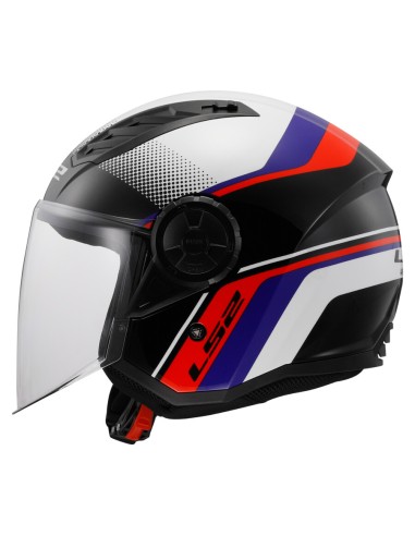 CASCO OF616 AIRFLOW II RUSH WHITE BLU RED TG.S*ELI