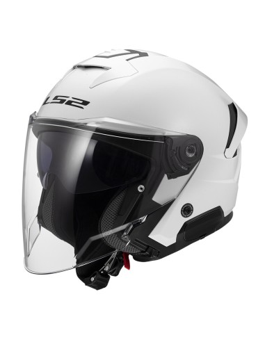 CASCO OF618 VERSO II SOLID WHITE TG.M LS2