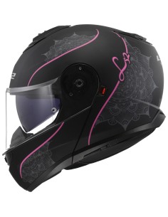 CASCO LS2 FF908 STROBE LUX M.BLACK PINK TG.L 2