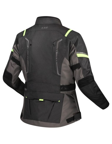 GIACCA MOTO DONNA NARVIK GREY BLACK H-V YELL TG.L