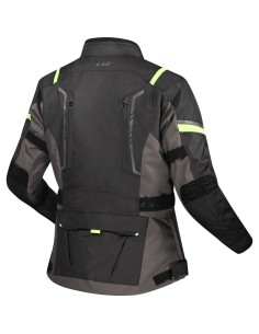 GIACCA MOTO DONNA NARVIK GREY BLACK H-V YELL TG.M