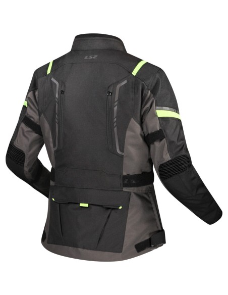 GIACCA MOTO DONNA NARVIK GREY BLACK H-V YELL TG.M