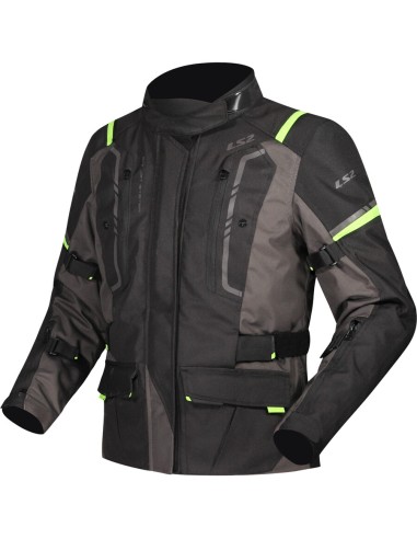 GIACCA MOTO DONNA NARVIK GREY BLACK H-V YELL TG.XL